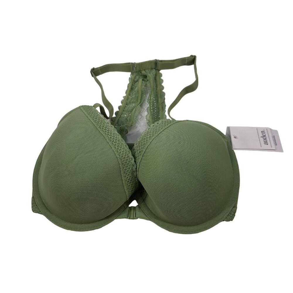 Auden Women's Size 32DD Bra The Ace Lightly Lined Racerback Kiwi Green New - Picture 1 of 14